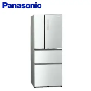 【Panasonic 國際牌】 ECONAVI 500L四門變頻電冰箱(全平面無邊框玻璃) NR-D501XGS-W -含基本安裝+舊機回收