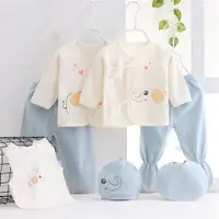 在飛比找樂天市場購物網優惠-新生兒7件套裝棉質嬰兒衣服薄款用品剛出生初生滿月夏季寶寶大全