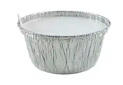 4 oz. Disposable Aluminum Foil Cup w/Lid Utility/Muffin/Cupcake/Ramekin 1000/PK