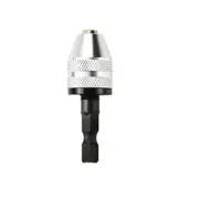 2 Pcs 1.5-10Mm Keyed Chuck Adapter 3/8-24 Unf Thread Mount Type Electric Drill Converter