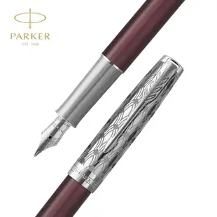 【PARKER】《派克 卓爾致臻 18K F尖 典藏紅鋼筆》買就送派克鋼筆墨水！