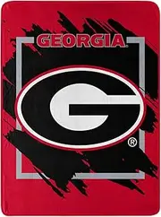 NORTHWEST ENTERPRISES NCAA 46x60 Dimensional Design Micro Raschel Throw Blanket (Georgia Bulldogs)