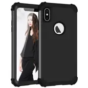 MCC Impact iPhone Xs Max Shockproof 3in1 Rugged Case Cover Apple XsMax [Black]