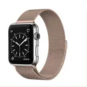 Magnetic Milanese WristBand Band for Apple Watch iWatch Series 3 42mm & 44mm Wrist Band (Rose Gold)
