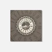 Jefferson City Missouri USA State Vintage Grunge 4'' X 4'' Square Wooden Coaster