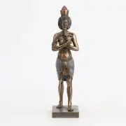 Veronese Design 9 1/4 Egyptian Pharaoh Amenhotep Cold Cast Bronzed Resin Sculptu