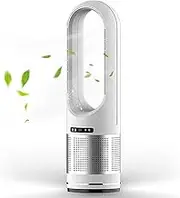 Bladeless Tower Fan, Oscillating Fan, Portable Fan, Easy to Clean, Standing Floor Fan for Bedroom, Home, Offic; Air Circulation for Comfort and Convenience All Year Round(Silver)