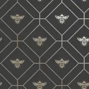 Holden Decor Honeycomb Bee Wallpaper Holden Charcoal