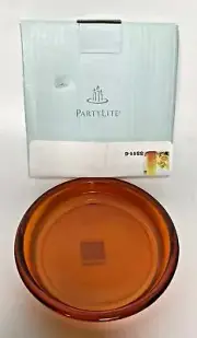 PartyLite Pop Fusion Orange Zest Pillar Holder Retired NIB P12B/P90911