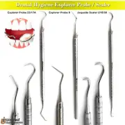 Dental Hygiene Kit Tartar Scaper Calculus Plaque Remover Probes Explorer Scaler