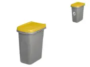 Waste Bin Ecosystem 15 Liters Lid Yellow Stefanplast