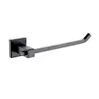Bathroom Matt Black Hand Towel Rack Holder Rail Square Hook 304 Stainless Steel