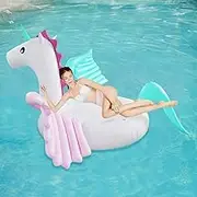 Swim Ring Airbeds Swimming Inflatable Bed Water Floating Bed Boat Adult Swimming Air Cushion Candy Pegasus Inflatable Water LWX