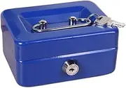 Safe Home safe Safe Box Secret Safe Cash Lock Money Coin Safety Hidden Storage Cashbox Safes Security Locker For(Blue)