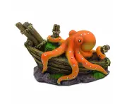 Aquariums Artificial Sink Boat Octopus Aquarium Decoration Ornaments For Fish Tanks