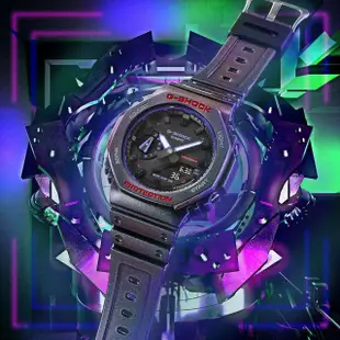 【CASIO 卡西歐】G-SHOCK 虛擬世界 八角農家橡樹雙顯手錶(GA-2100AH-6A)