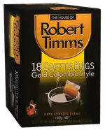 【ROBERT TIMMS】黃金哥倫比亞濾袋咖啡3盒組(105G×18包/盒)