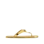[Versace] Versace Alia Metallic Flat Sandals