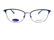 New Ellen Tracy Cat Eye Metal Eyeglasses Began Blue Gunmetal 55 16 140