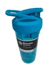 Strada Blender Bottle 28oz Blue See Through Locking Lid