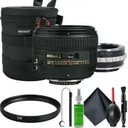 Nikon AF-S 50mm f/1.4G Lens with Adapter for Sony E A7 A7R A7c A6600 Camera