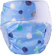 TENOL Adult Cloth Diaper Wraps Protective Underwear Leakproof Leakproof Diaper Pants Nappy Cover for Seniors