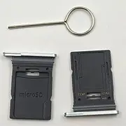 SIM Tray for Samsung Galaxy Tab S9+ SM-X810 with SIM Eject Tool Silver