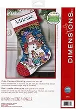 Dimensions D08751 Cute Carolers/Snowman Christmas Stocking Counted Cross Stitch