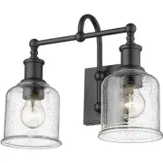 Z-Lite 734-2V-MB Bryant 2 Light 16 inch Matte Black Vanity Wall Light