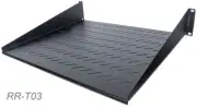 Universal 19" 2U 2-Point Cantilever Shelf 15.7" Deep for Open Racks Or Cabinets