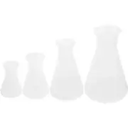 4 Pcs Flask Set Professional Erlenmeyer Science Conical Flasks Child