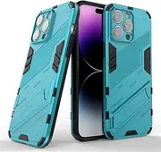 JOJOBE Horizontal Kickstand Case for iPhone 14 pro max 5G Cover case Phone Holder with Vertical Kickstand Case Compatible with iPhone 14 pro max-Sky Blue