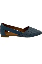 Spring Step Leather Pointy Toe Flats Delorse Denim