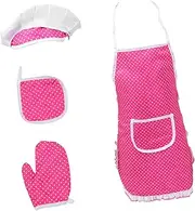 HEALSOPTHY 1 Set Kitchen with Apron and Cooking Cooking Tools for Role Play and Pretend Baking Experience