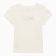 [Chloé] White cotton T-shirt with logo 6 Y White