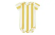Vild House of Little Yellow Striped, Tencel Bodysuit at Nordstrom, Size 18-24M