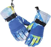 [Zozogag] Winter Mens Women Ski Gloves Wind Warm Water -Screen Fleece Snowboard Snowmobile Cycling Skiing Gloves