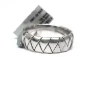 New DAVID YURMAN Men's 8mm Cairo Wrap Band Ring In Sterling Silver SIze 12.5