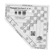 Pineapple Trim Tool Mini Quilt Ruler - CGRJAW3MINI