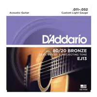 在飛比找PChome商店街優惠-亞洲樂器 D'Addario EJ13 80/20 Bron