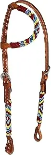 CHALLENGER Horse Show Bridle Western Leather One Ear Headstall 79112HA