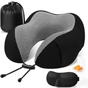CloudBliss Travel Pillow Premium Memory Foam, Comfortable & Supportive Neck