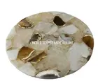 Round Wild Agate Coffee Table, Agate Gemstone Conference Meeting Table Decors