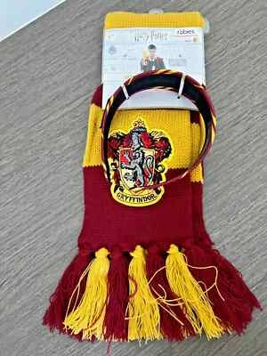 Rubie's Gryffindor Headband & Scarf Set Harry Potter wizarding world BNWT