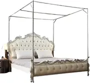Mosquito Net Four Cake Bed Canopy e, Stainless Steel Canopy Bed e,4 Corner Canopy Bed Netting e Twin/Full/Queen/King Size e (Color : 3m, Size : 1x2m)
