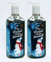 2 Bath & Body Works FROSTED COCONUT SNOWBALL Deep Cleansing Hand Soap 8.0 oz