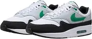 [Nike] Men's Air Max 1 Trainers, White/Green (White/Stadium Green-Pure Platinum-Black), 45 EU, White Green White Stadium Green Pure Platinum Black, 45