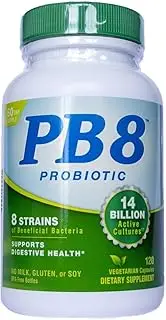 (Pack of 1) - PB 8 Pro-Biotic Acidophilus for Life by Nutrition Now - 120 Vegetarian Capsules (Multi-Pack)