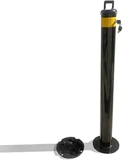 Removable Surface Mount Safety Barrier Vehicle Security Twist Type Bollard Keyed Different Black