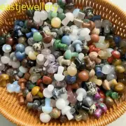 100PCS Wholesale Natural Mixed mushroom skull quartz crystal skull reiki Healing